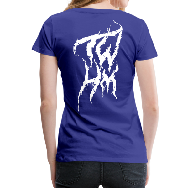 TWHM Fire Graffiti White Letter Women’s Premium T-Shirt - royal blue
