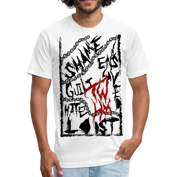 Transformed: Death Fitted Cotton/Poly T-Shirt by Next Level - white