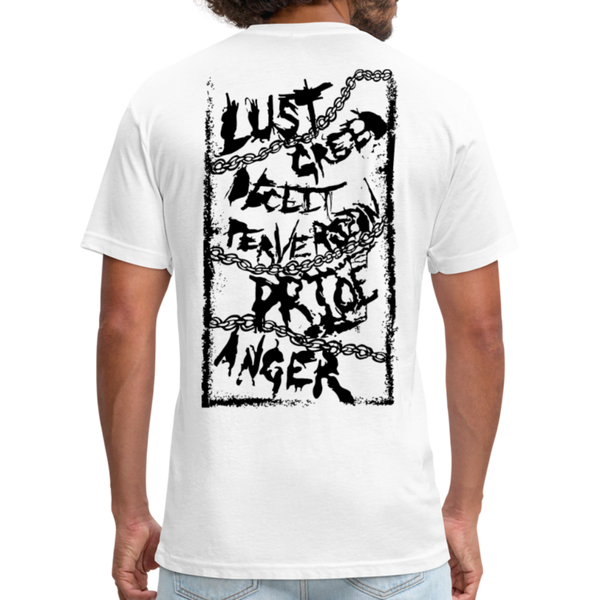 Transformed: Death Fitted Cotton/Poly T-Shirt by Next Level - white