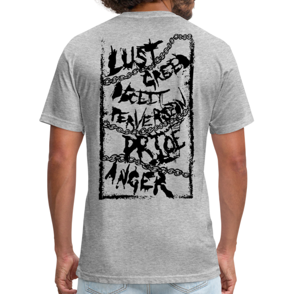 Transformed: Death Fitted Cotton/Poly T-Shirt by Next Level - heather gray