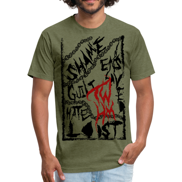 Transformed: Death Fitted Cotton/Poly T-Shirt by Next Level - heather military green