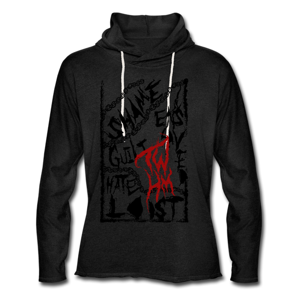 Transformed: Death Unisex Lightweight Terry Hoodie - charcoal gray