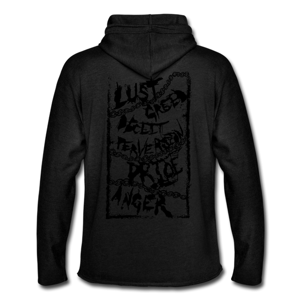 Transformed: Death Unisex Lightweight Terry Hoodie - charcoal gray