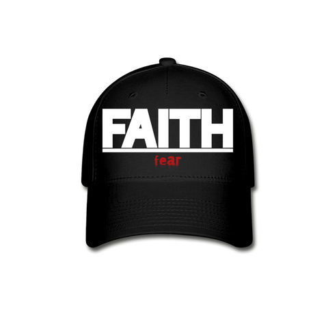 FAITH over fear Baseball Cap - black