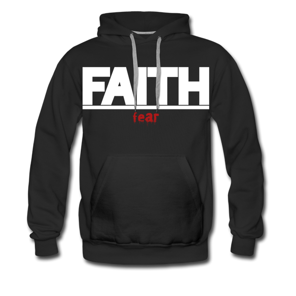 FAITH over fear Men’s Premium Hoodie - black