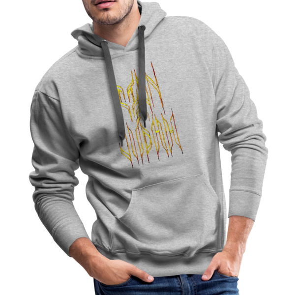Lion Of Judah Tribal Gold Men’s Premium Hoodie - heather gray
