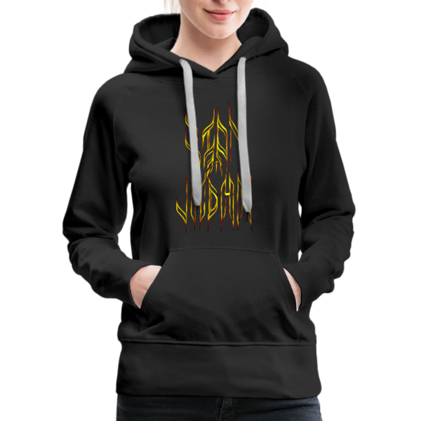 Lion Of Judah Tribal Gold Women’s Premium Hoodie - black