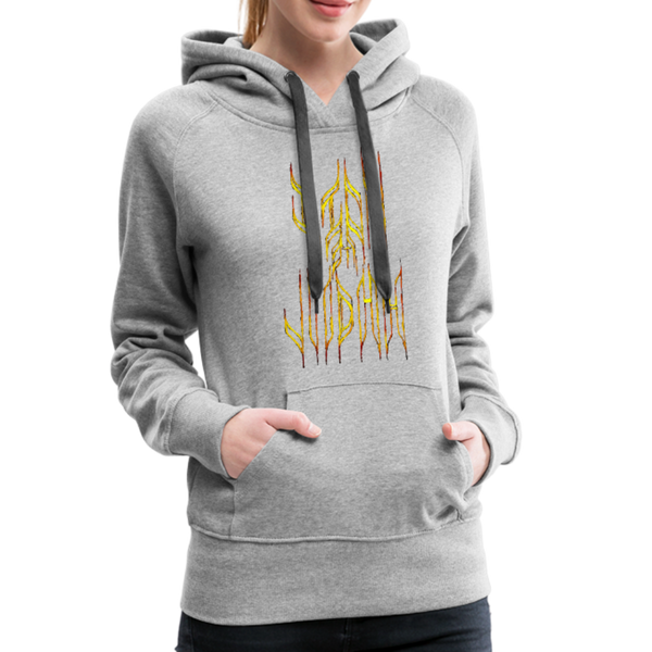 Lion Of Judah Tribal Gold Women’s Premium Hoodie - heather gray