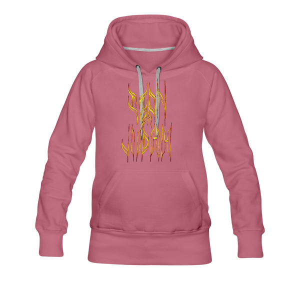 Lion Of Judah Tribal Gold Women’s Premium Hoodie - mauve