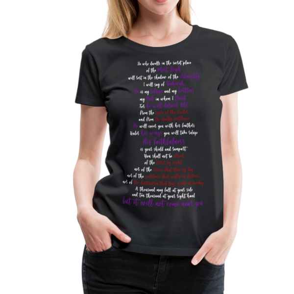 Psalm 91 FV Women’s Premium T-Shirt - black