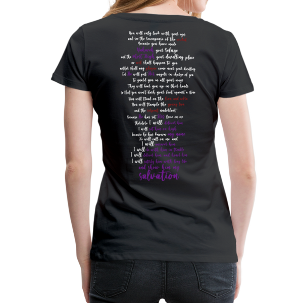 Psalm 91 FV Women’s Premium T-Shirt - black