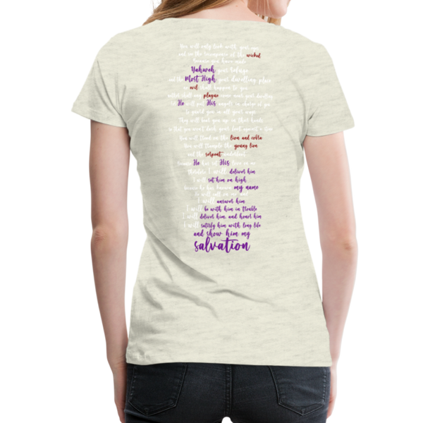 Psalm 91 FV Women’s Premium T-Shirt - heather oatmeal