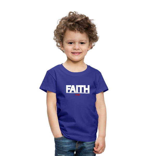 Faith Over fear Toddler Premium T-Shirt - royal blue