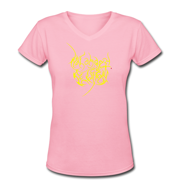 No Longer Buried Women's V-Neck T-Shirt - pink