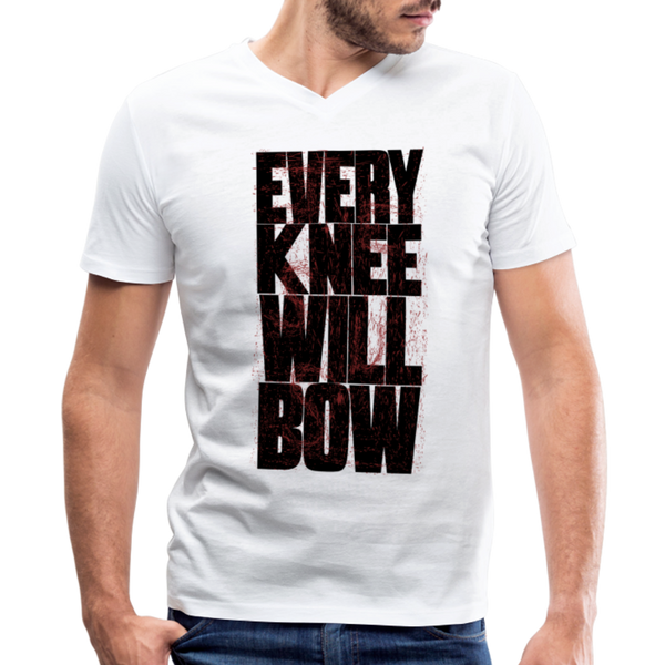 EKWB Original Men's V-Neck T-Shirt by Canvas - white