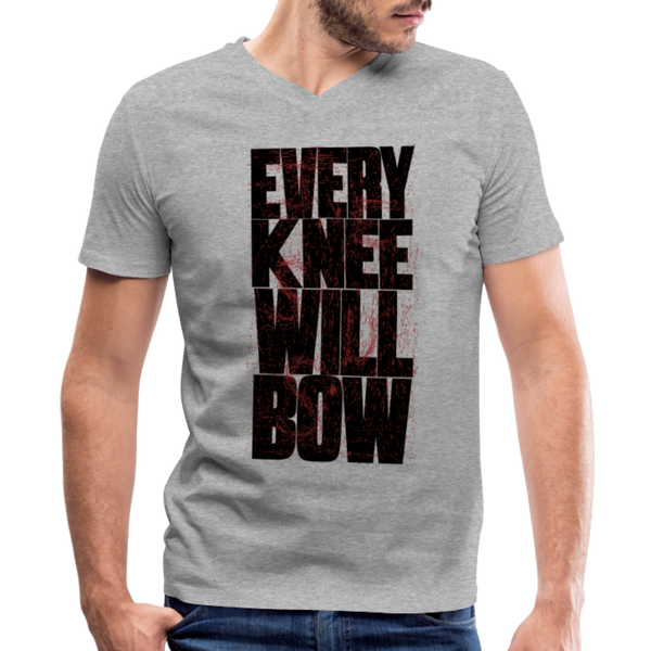 EKWB Original Men's V-Neck T-Shirt by Canvas - heather gray