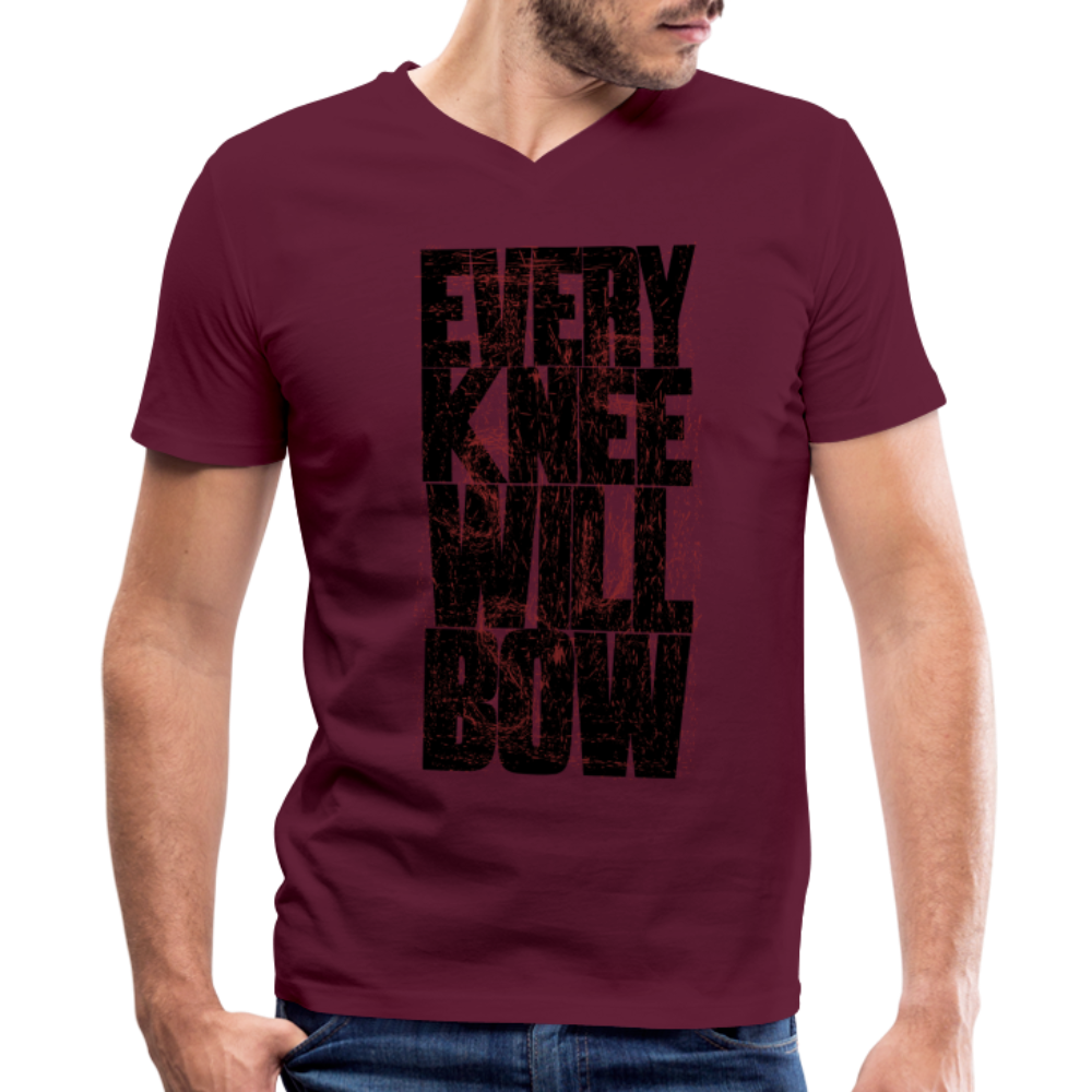 EKWB Original Men's V-Neck T-Shirt by Canvas - maroon