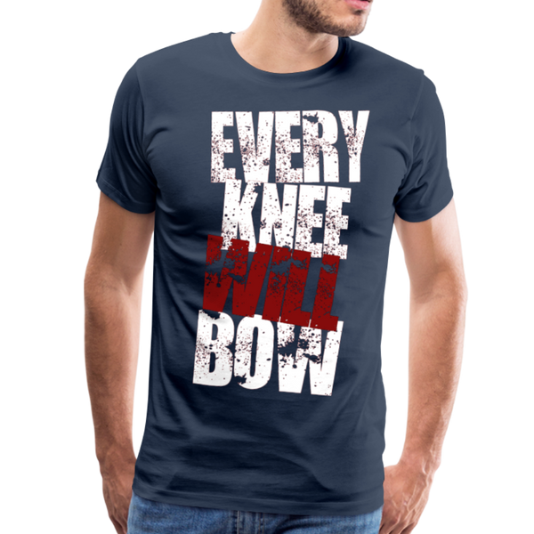 EKWB White Letter Men's Premium T-Shirt - navy