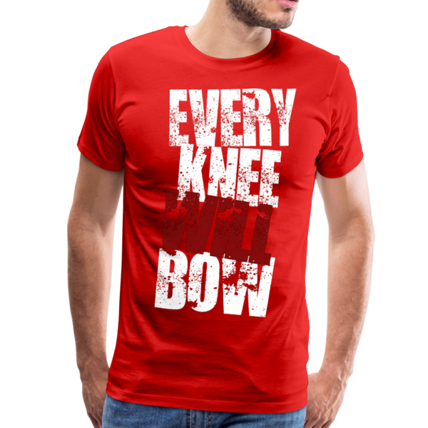 EKWB White Letter Men's Premium T-Shirt - red