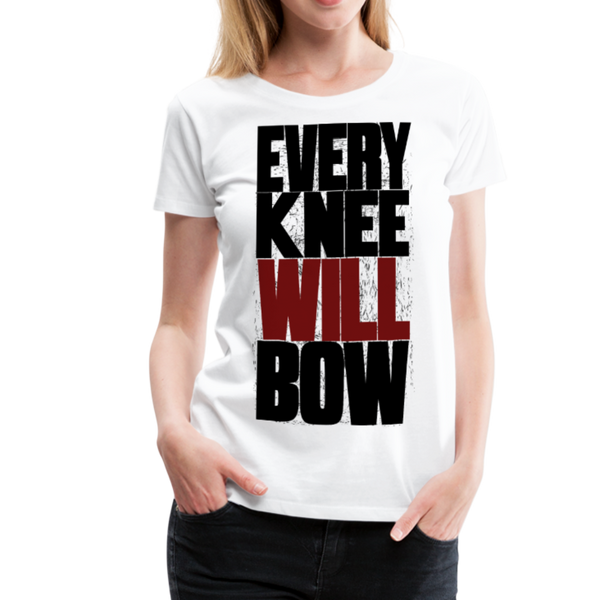 EKWB Original Black + Red Letter Women's Premium T-Shirt - white