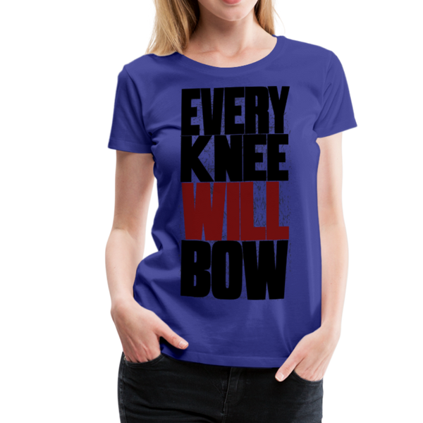 EKWB Original Black + Red Letter Women's Premium T-Shirt - royal blue