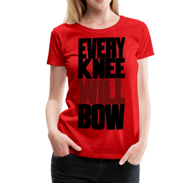 EKWB Original Black + Red Letter Women's Premium T-Shirt - red