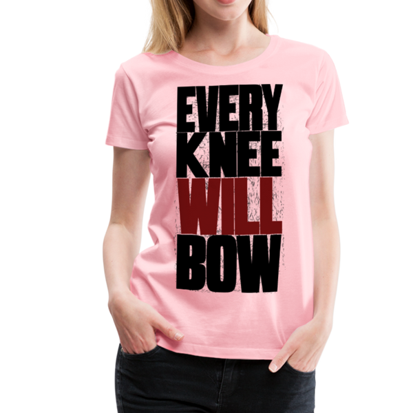 EKWB Original Black + Red Letter Women's Premium T-Shirt - pink