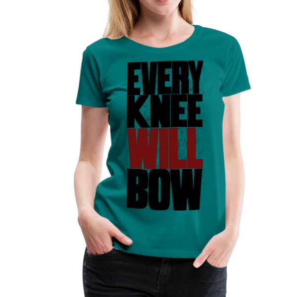 EKWB Original Black + Red Letter Women's Premium T-Shirt - teal