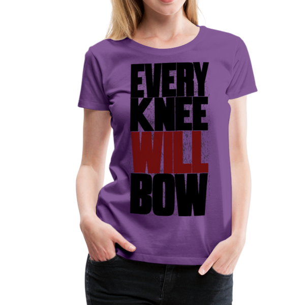 EKWB Original Black + Red Letter Women's Premium T-Shirt - purple