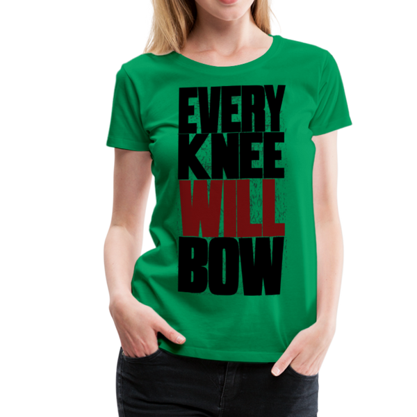 EKWB Original Black + Red Letter Women's Premium T-Shirt - kelly green