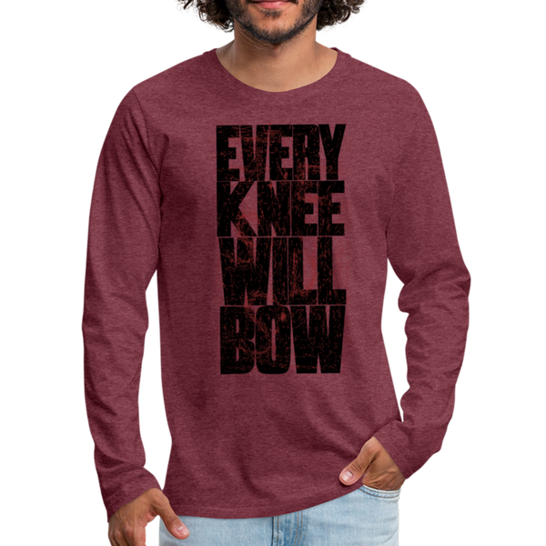 EKWB Original Men's Premium Long Sleeve T-Shirt - heather burgundy