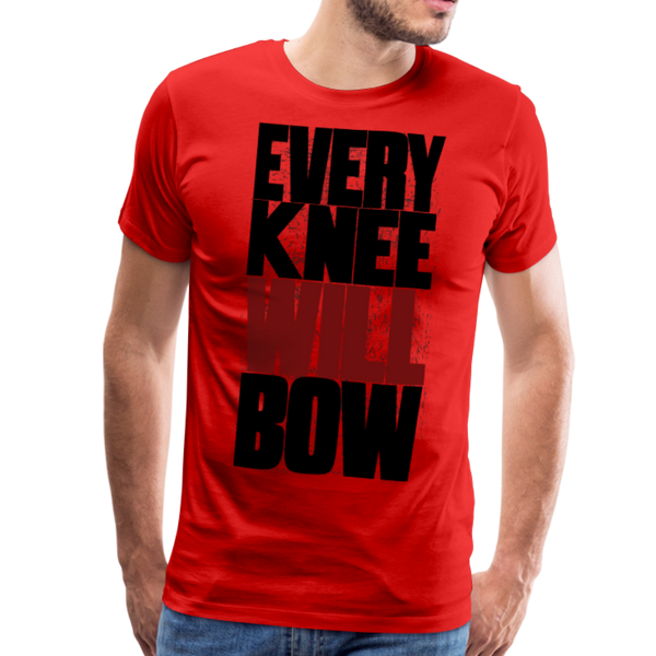 EKWB Original Black + Red Letter Men's Premium T-Shirt - red