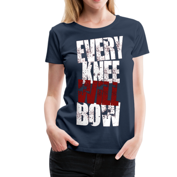EKWB White Letter Women’s Premium T-Shirt - navy