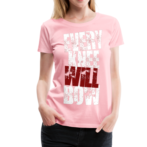 EKWB White Letter Women’s Premium T-Shirt - pink
