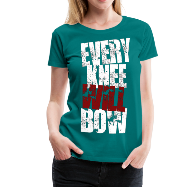 EKWB White Letter Women’s Premium T-Shirt - teal