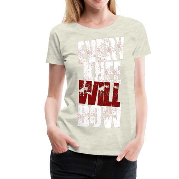 EKWB White Letter Women’s Premium T-Shirt - heather oatmeal