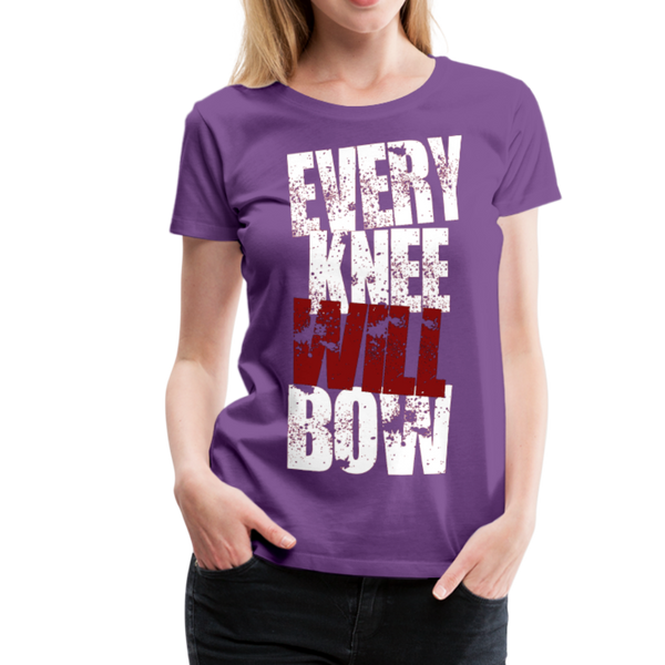 EKWB White Letter Women’s Premium T-Shirt - purple