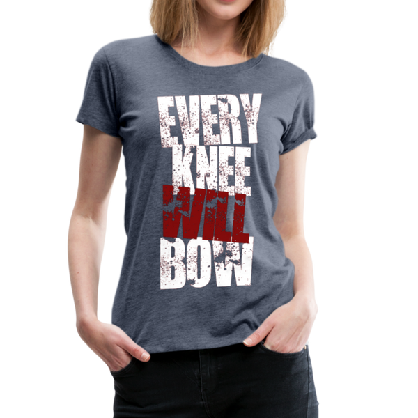 EKWB White Letter Women’s Premium T-Shirt - heather blue