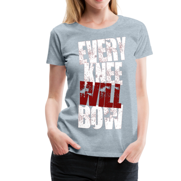 EKWB White Letter Women’s Premium T-Shirt - heather ice blue