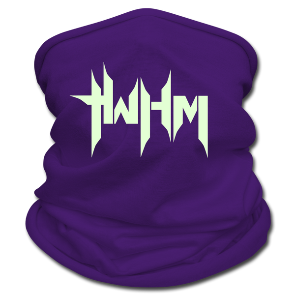 TWHM Flat Logo White Letter Multifunctional Scarf - purple