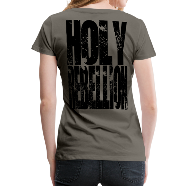 GAM Holy Rebellion Signature Women’s Premium T-Shirt - asphalt gray