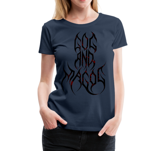 GAM Holy Rebellion Signature Women’s Premium T-Shirt - navy