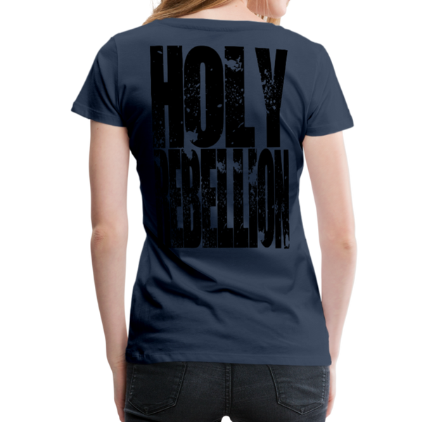 GAM Holy Rebellion Signature Women’s Premium T-Shirt - navy