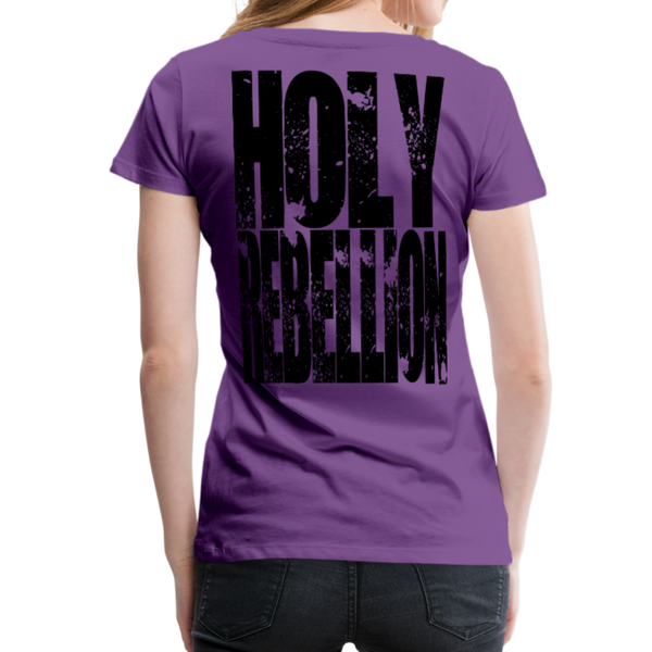 GAM Holy Rebellion Signature Women’s Premium T-Shirt - purple