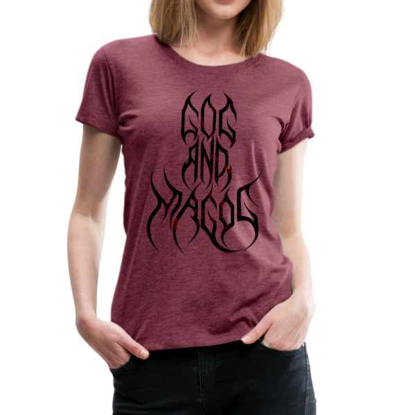 GAM Holy Rebellion Signature Women’s Premium T-Shirt - heather burgundy