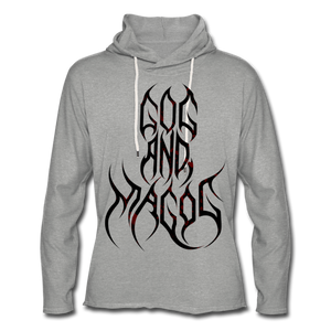 GAM Holy Rebellion Unisex Lightweight Terry Hoodie - heather gray