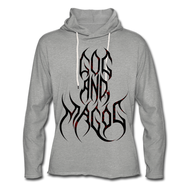 GAM Holy Rebellion Unisex Lightweight Terry Hoodie - heather gray