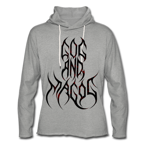 GAM Holy Rebellion Unisex Lightweight Terry Hoodie - heather gray