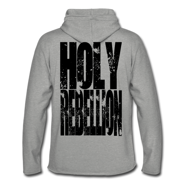 GAM Holy Rebellion Unisex Lightweight Terry Hoodie - heather gray