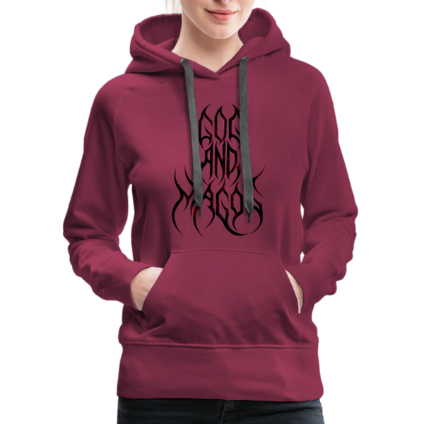 GAM Holy Rebellion Women’s Premium Hoodie - burgundy